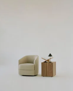 New Works Mass side table, walnut