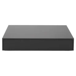 New Works Mass Wide coffee table with drawer, black stained oak