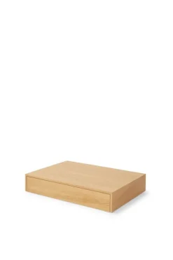 New Works Mass Wide coffee table with drawer, oak