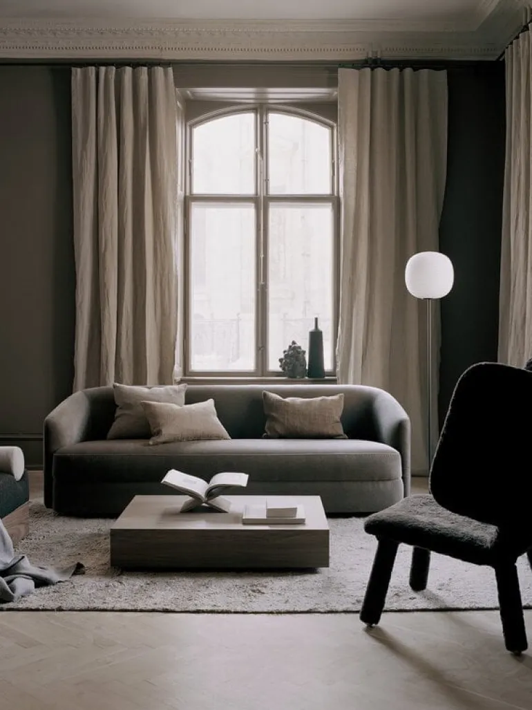 New Works Mass Wide coffee table, walnut