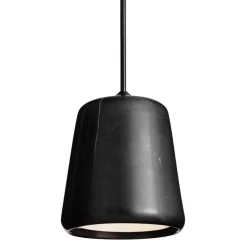 New Works Material pendant, black marble