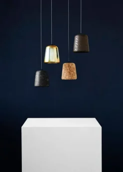 New Works Material pendant, black marble