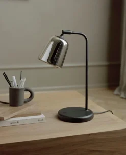 New Works Material table lamp, stainless steel