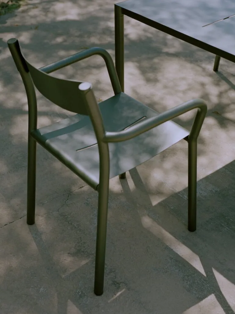 New Works May arm chair, dark green