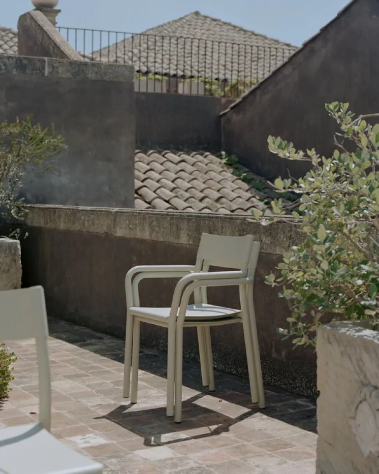 New Works May arm chair, light grey