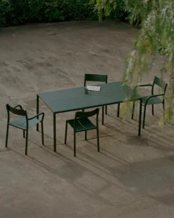 New Works May table, 170 x 85 cm, dark green