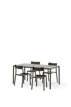 New Works May table, 170 x 85 cm, dark green