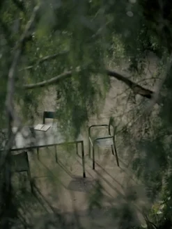 New Works May table, 170 x 85 cm, dark green