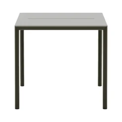 New Works May table, 85 x 85 cm, dark green