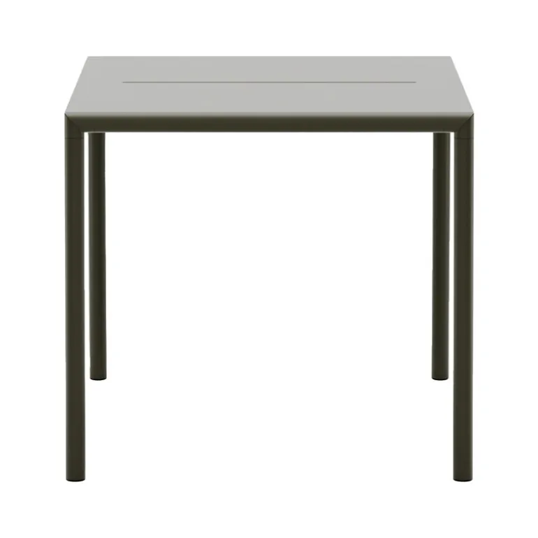 New Works May table, 85 x 85 cm, dark green