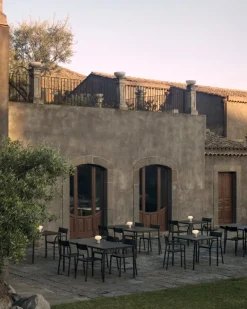 New Works May table, 85 x 85 cm, dark green