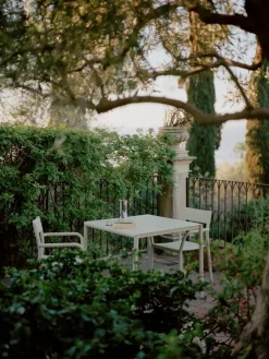 New Works May table, 85 x 85 cm, light grey