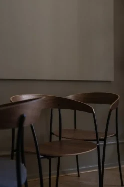 New Works Missing armchair, lacquered walnut - black