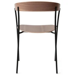 New Works Missing armchair, lacquered walnut - black
