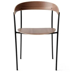 New Works Missing armchair, lacquered walnut - black