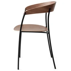 New Works Missing armchair, lacquered walnut - black