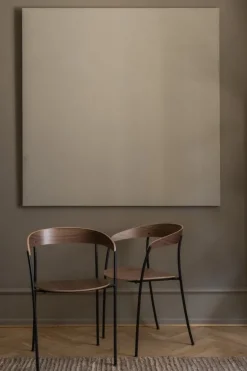 New Works Missing armchair, lacquered walnut - black