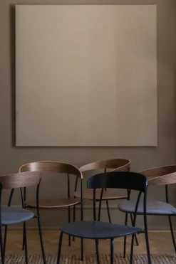 New Works Missing armchair, lacquered walnut - black