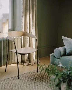 New Works Missing armchair, oak - black