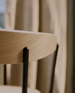 New Works Missing armchair, oak - black