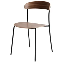 New Works Missing chair, walnut - black