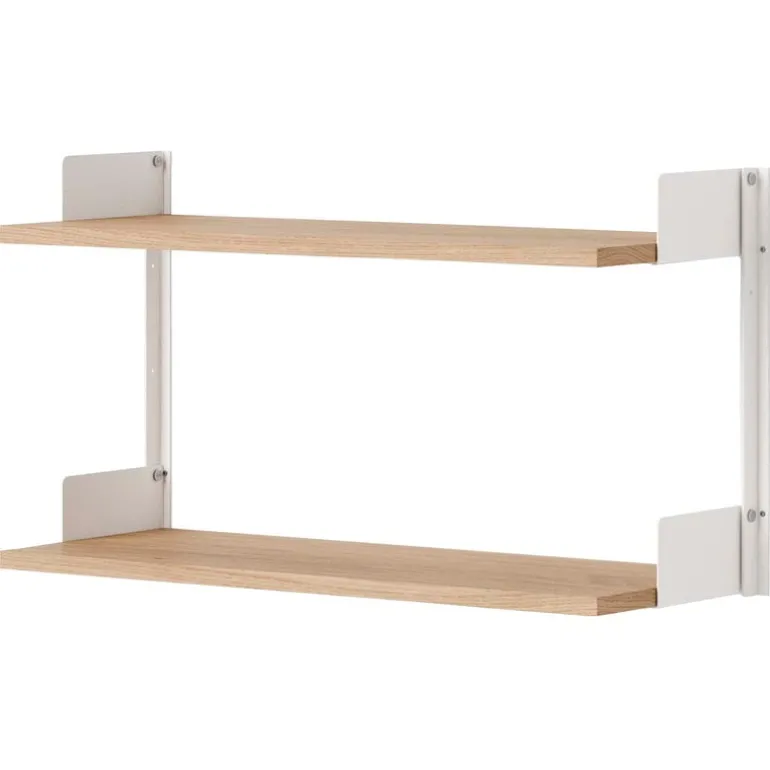 New Works New Works Wall shelf, 450, oak - white