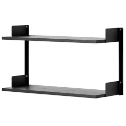 New Works New Works Wall shelf, 450, black ash - black