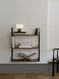 New Works New Works Wall shelf, 900, walnut - black