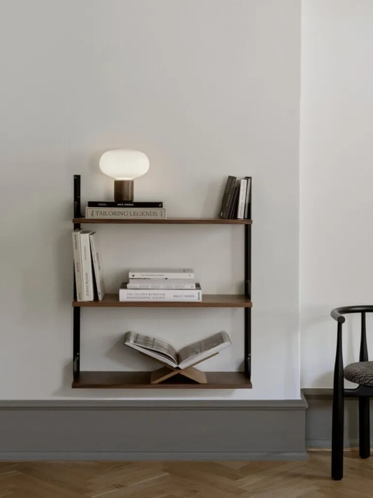 New Works New Works Wall shelf, 900, walnut - black