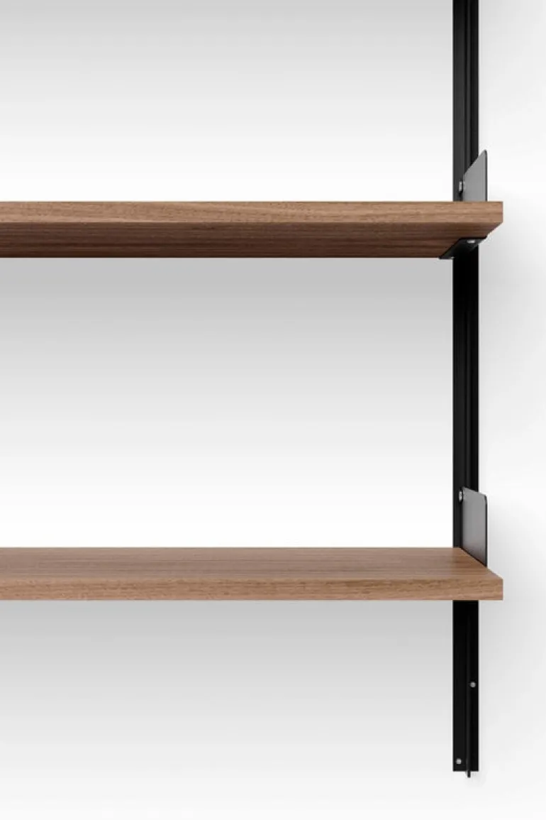 New Works New Works Wall shelf, 900, walnut - black