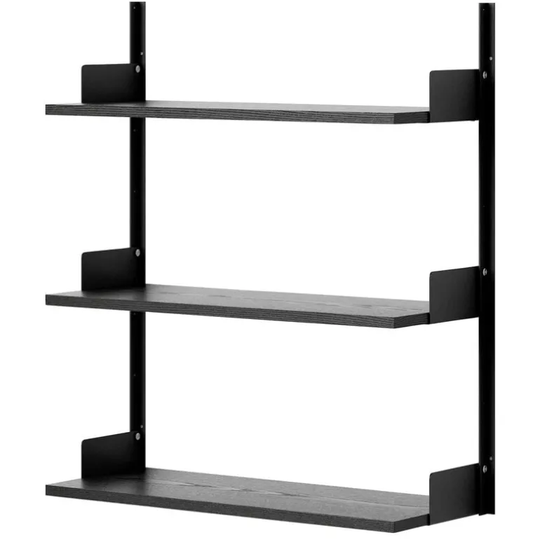 New Works New Works Wall shelf, 900, black ash - black
