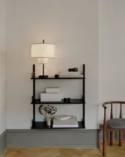 New Works New Works Wall shelf, 900, black ash - black