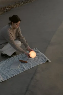 New Works Sphere portable lamp, warm grey