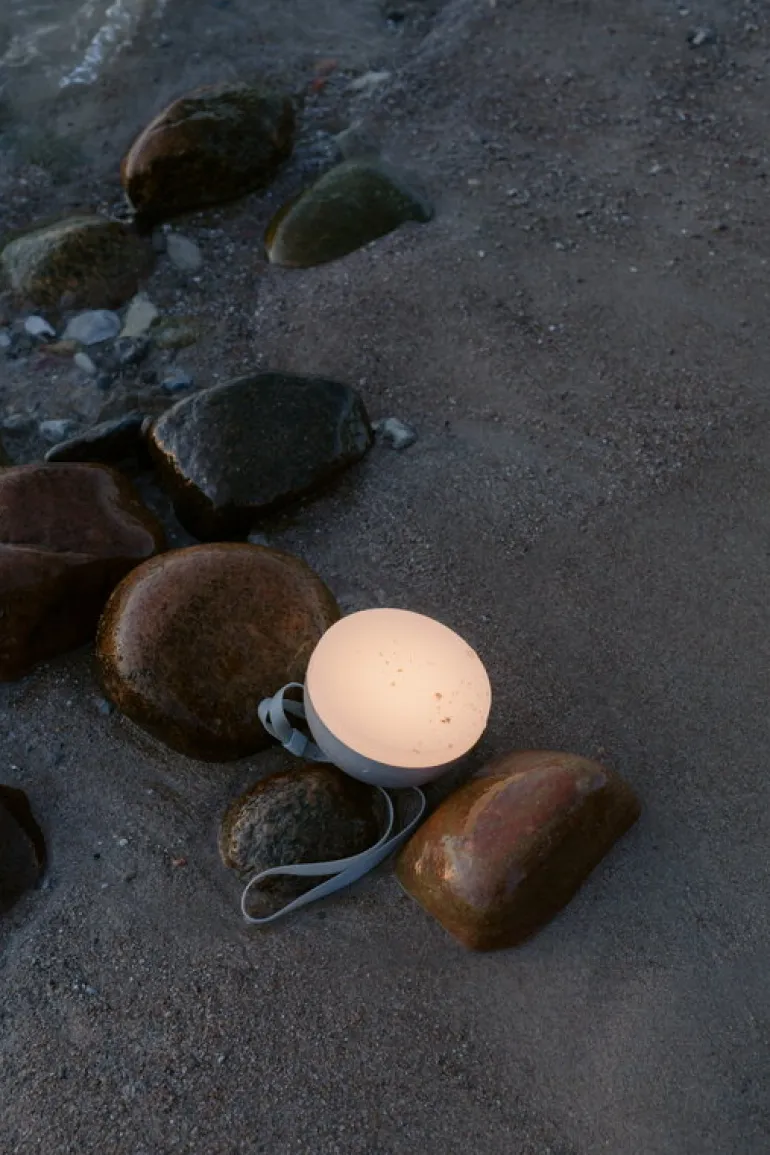 New Works Sphere portable lamp, warm grey