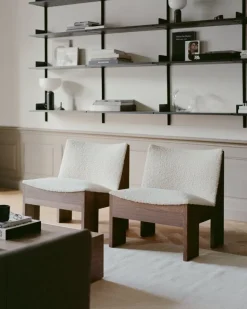 New Works Tenon lounge chair, fumed oak - Drake 002