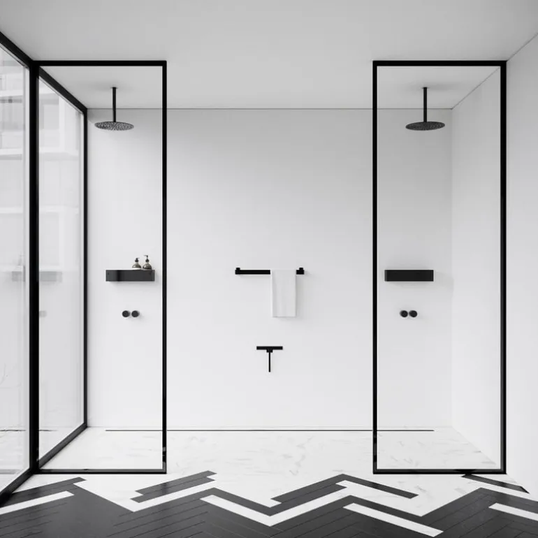 Nichba Bath Shelf 40, black