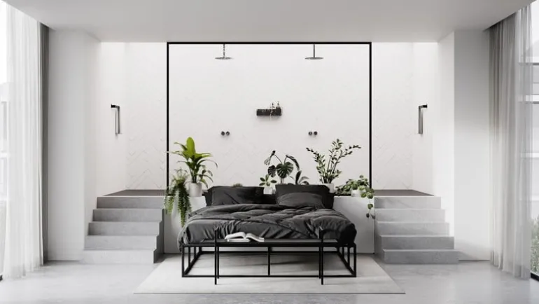 Nichba Bath Shelf 40, black