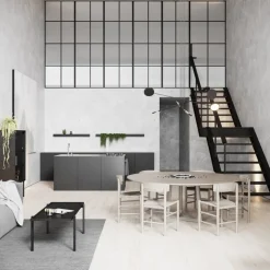 Nichba Coffee table, 115 x 55 cm, black