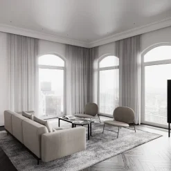 Nichba Coffee table, 115 x 55 cm, black