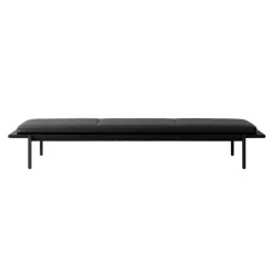 Nichba Daybed, black - black leather Ultra