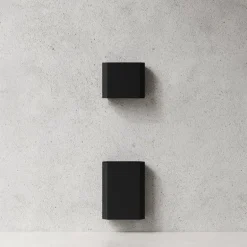 Nichba Paper dispenser with lid, black