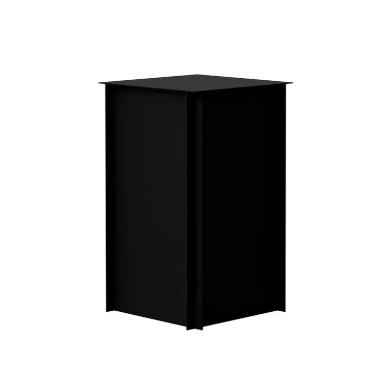 Nichba Pedestal 45 side table, black