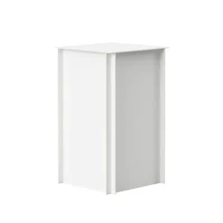 Nichba Pedestal 45 side table, white