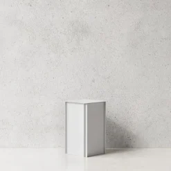 Nichba Pedestal 45 side table, white