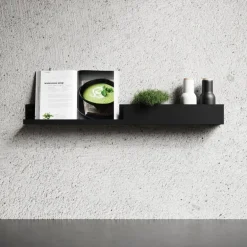 Nichba Shelf U40 wall shelf, black