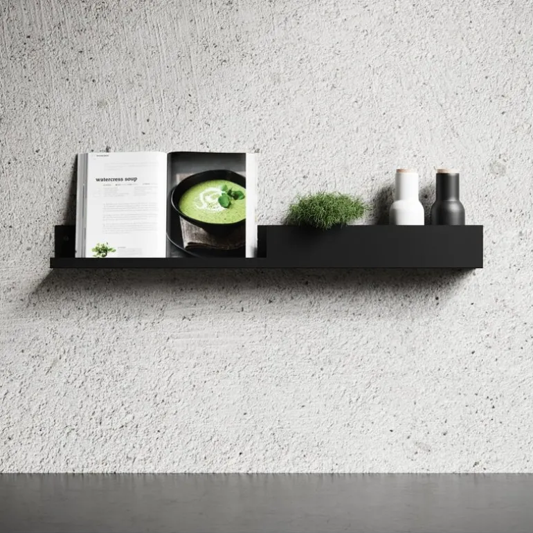 Nichba Shelf U40 wall shelf, black