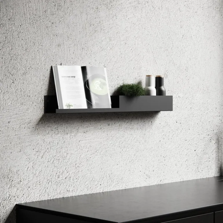 Nichba Shelf U40 wall shelf, black