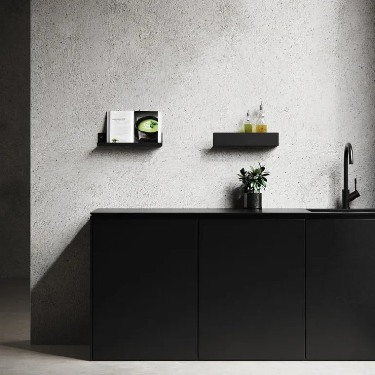 Nichba Shelf U40 wall shelf, black