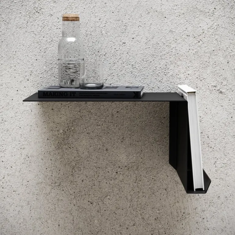 Nichba Shelve02 wall shelf, right, black