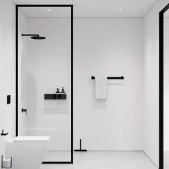 Nichba Toilet paper holder Extra, black